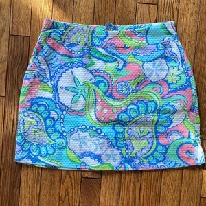 Lilly Pulitzer Vibrant Paisley Mini Skirt
